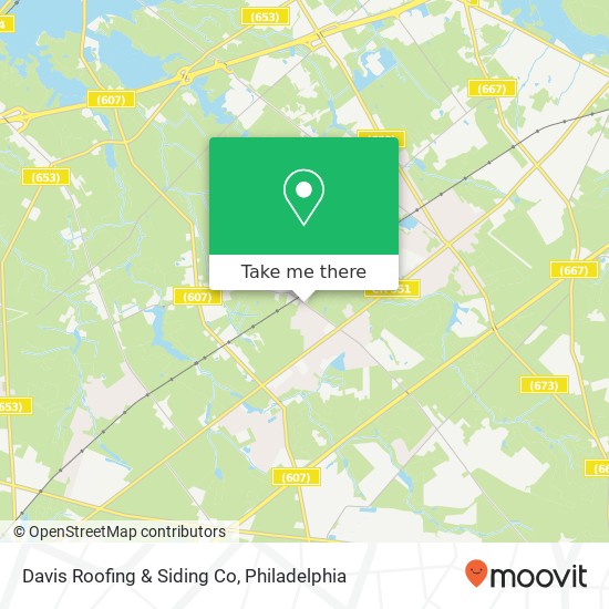 Davis Roofing & Siding Co map