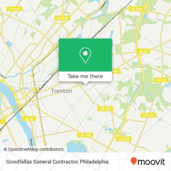 Goodfellas General Contractor map