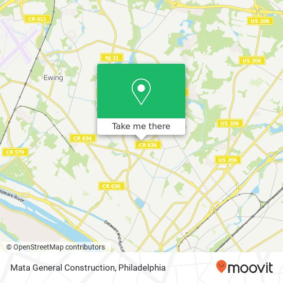 Mata General Construction map