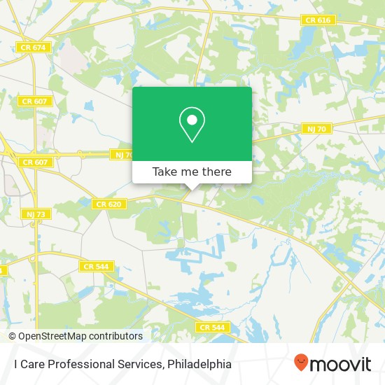I Care Professional Services map