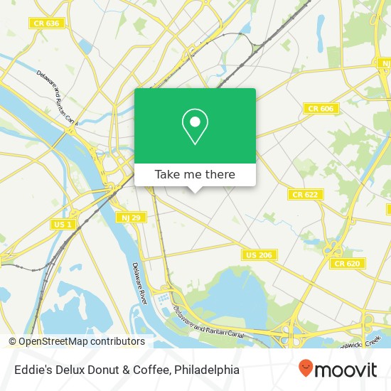 Mapa de Eddie's Delux Donut & Coffee