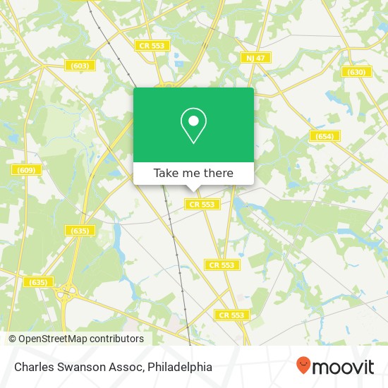 Charles Swanson Assoc map