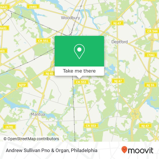 Andrew Sullivan Pno & Organ map