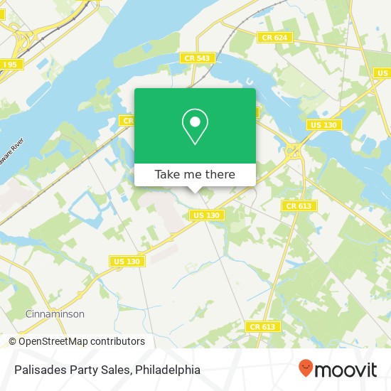 Palisades Party Sales map