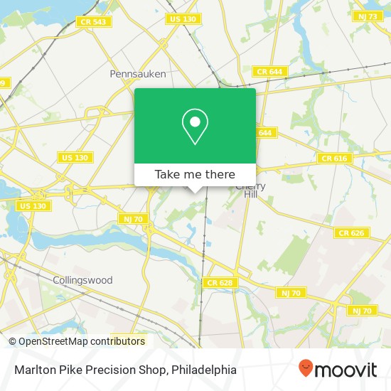 Marlton Pike Precision Shop map