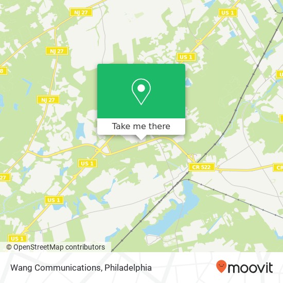 Wang Communications map