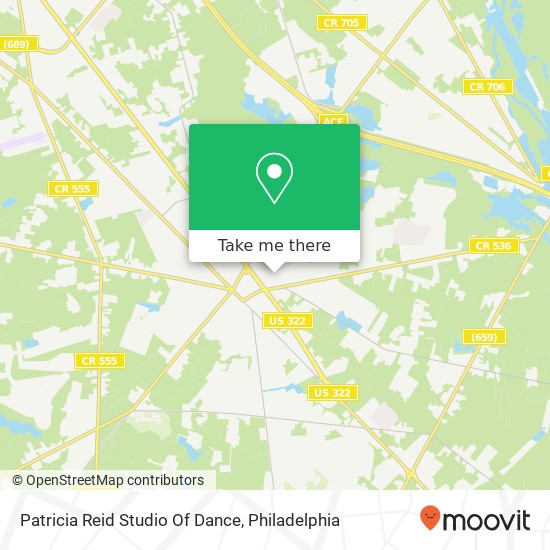 Mapa de Patricia Reid Studio Of Dance