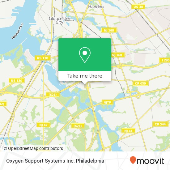 Mapa de Oxygen Support Systems Inc