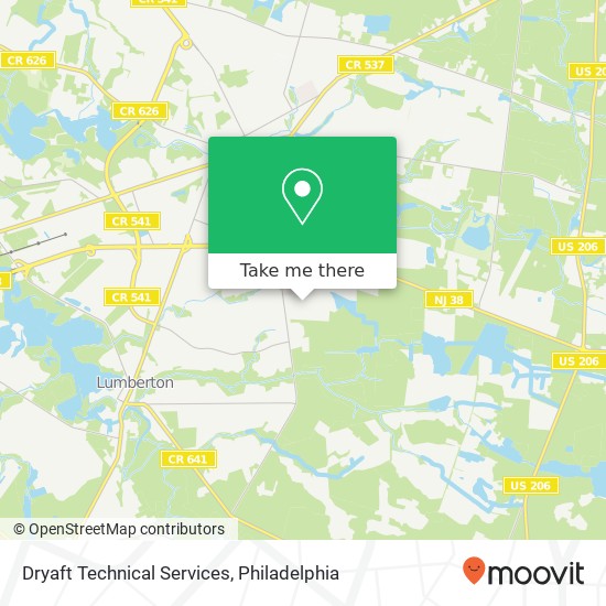 Dryaft Technical Services map