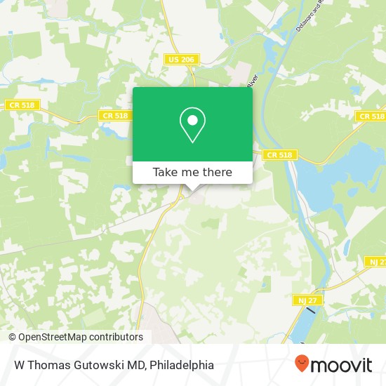 W Thomas Gutowski MD map