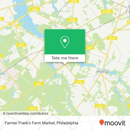 Farmer Frank's Farm Market map