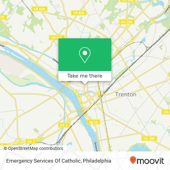 Emergency Services Of Catholic map