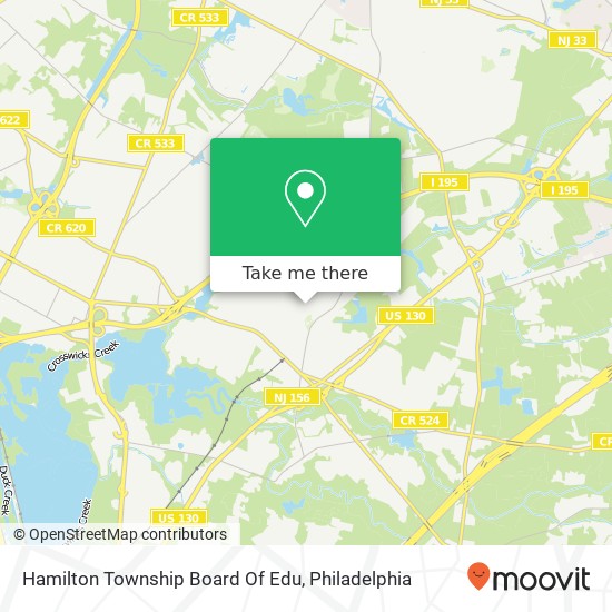 Hamilton Township Board Of Edu map