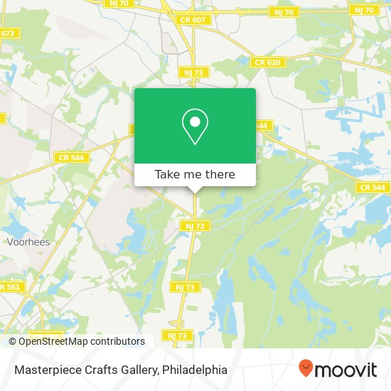 Masterpiece Crafts Gallery map