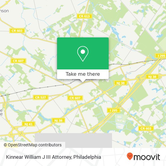 Mapa de Kinnear William J III Attorney