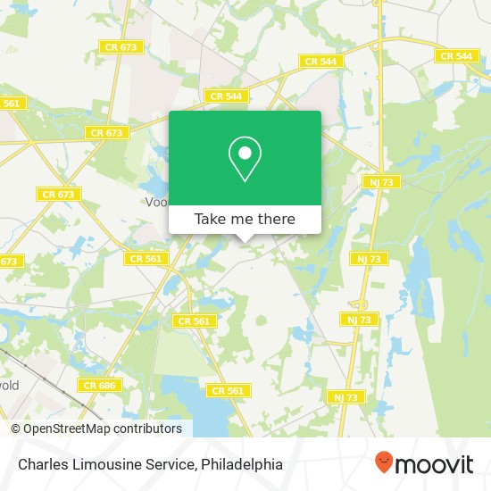 Mapa de Charles Limousine Service