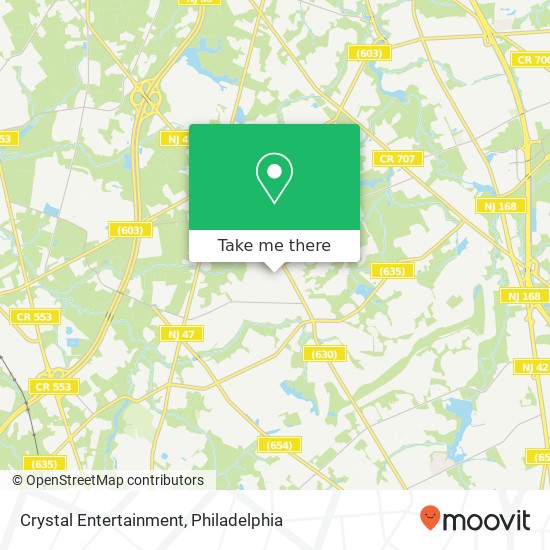 Crystal Entertainment map