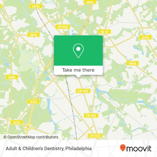 Mapa de Adult & Children's Dentistry