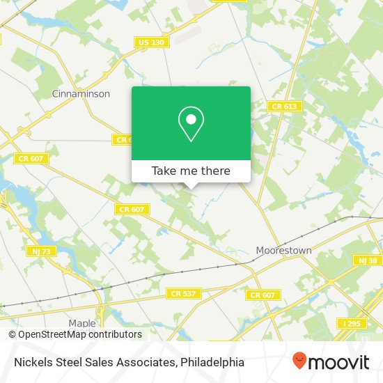 Nickels Steel Sales Associates map