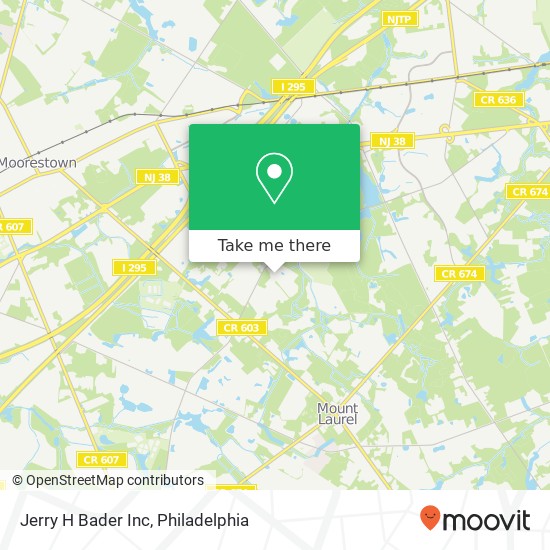 Jerry H Bader Inc map