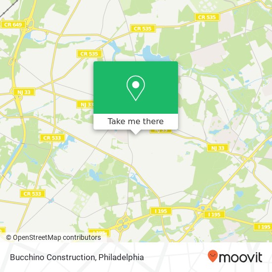 Bucchino Construction map