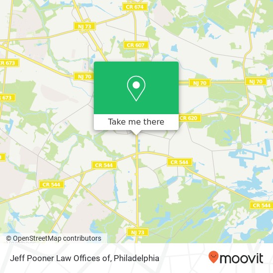 Mapa de Jeff Pooner   Law Offices of