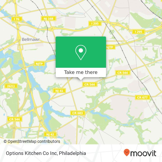 Options Kitchen Co Inc map