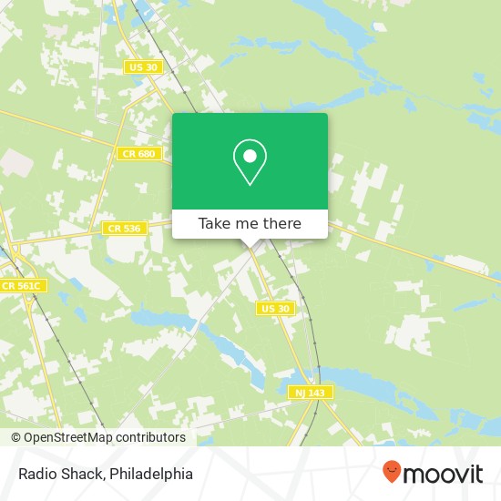 Mapa de Radio Shack
