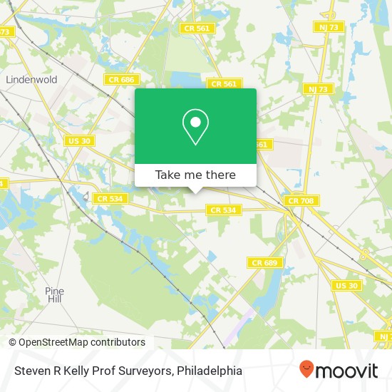 Mapa de Steven R Kelly Prof Surveyors