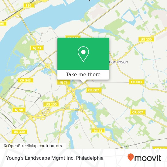 Mapa de Young's Landscape Mgmt Inc