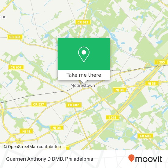 Guerrieri Anthony D DMD map