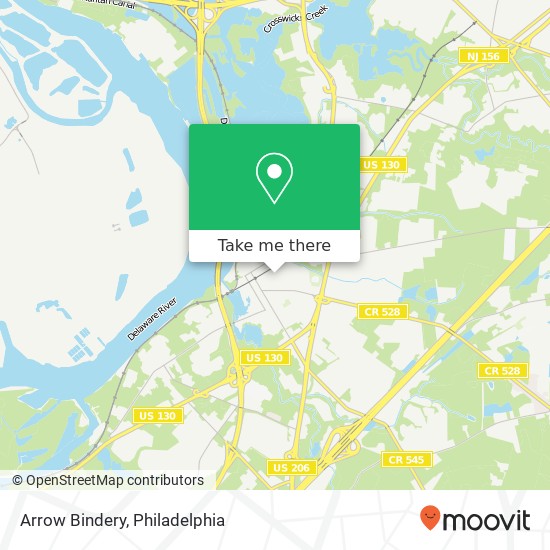 Arrow Bindery map