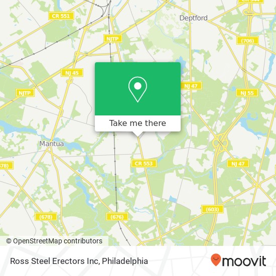 Mapa de Ross Steel Erectors Inc