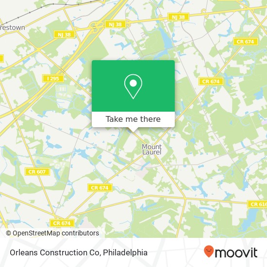 Mapa de Orleans Construction Co