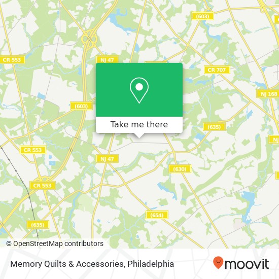 Memory Quilts & Accessories map