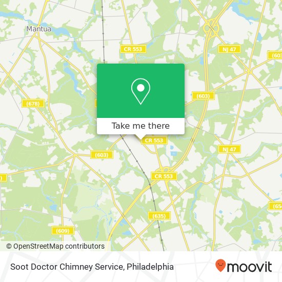 Mapa de Soot Doctor Chimney Service