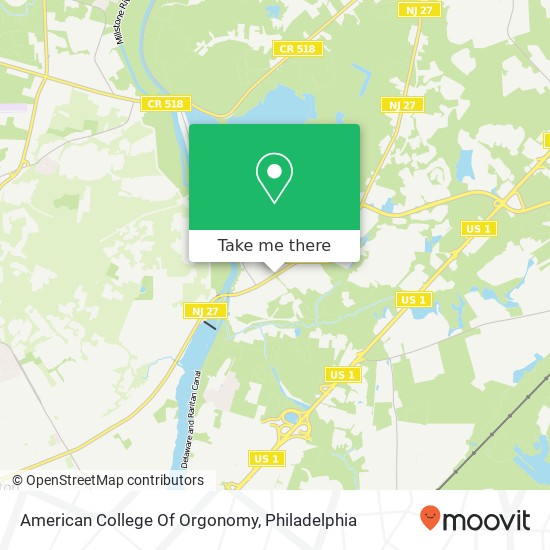 Mapa de American College Of Orgonomy