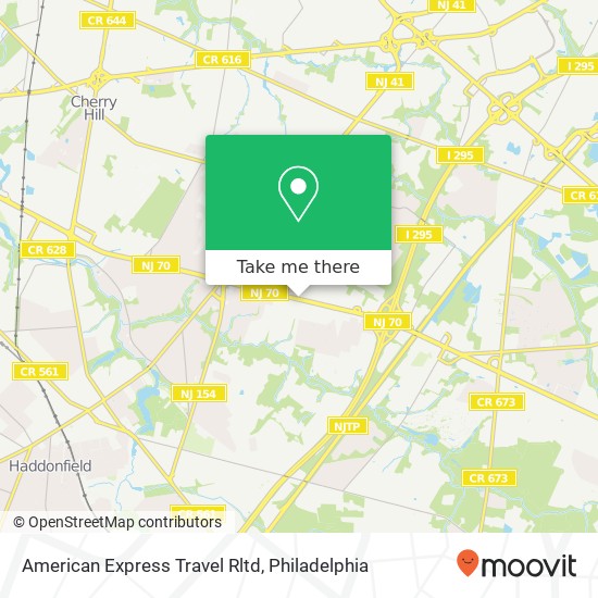 Mapa de American Express Travel Rltd