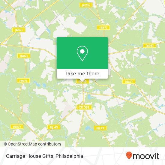 Mapa de Carriage House Gifts