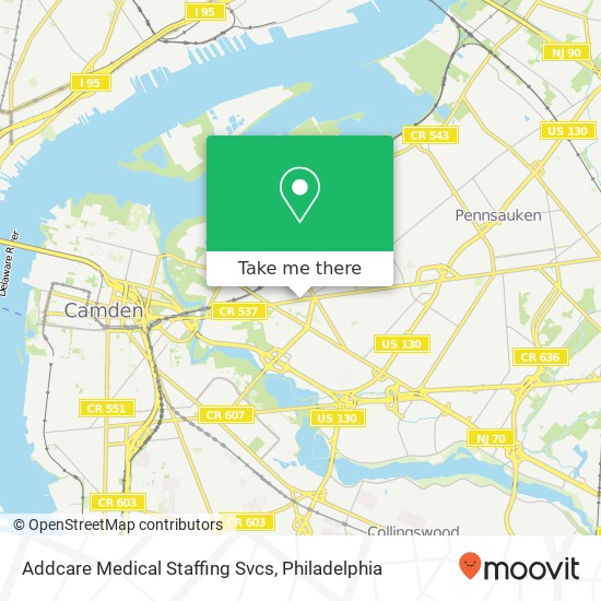 Addcare Medical Staffing Svcs map