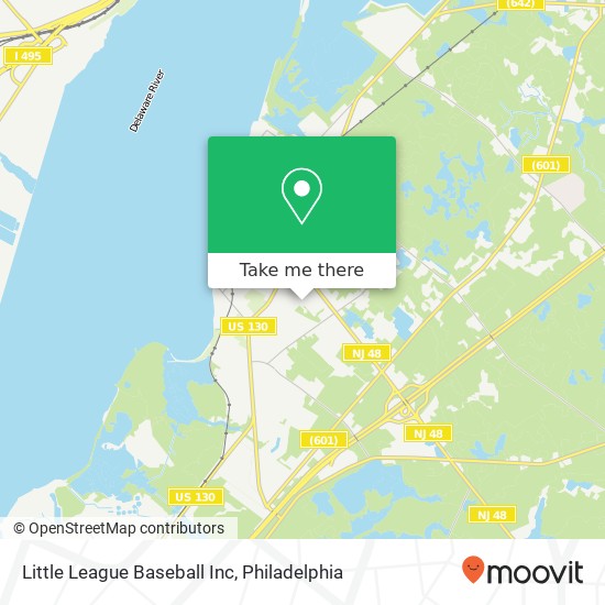 Little League Baseball Inc map