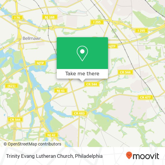 Trinity Evang Lutheran Church map