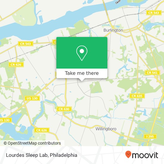 Lourdes Sleep Lab map
