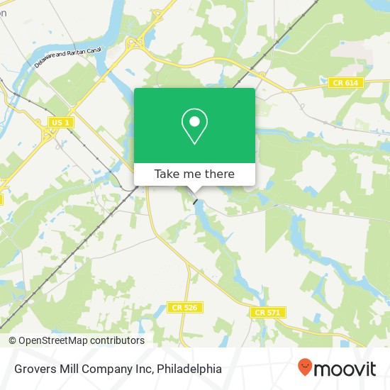 Mapa de Grovers Mill Company Inc