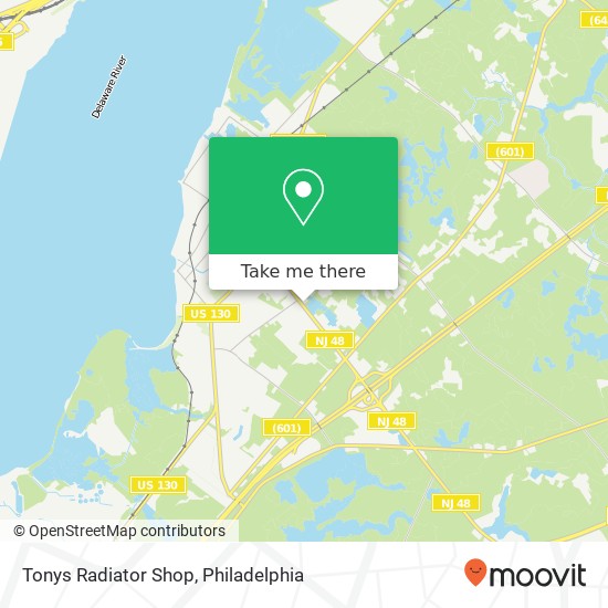 Mapa de Tonys Radiator Shop