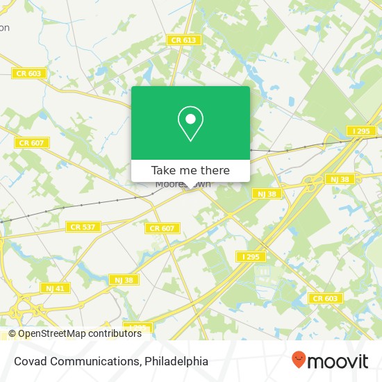 Mapa de Covad Communications