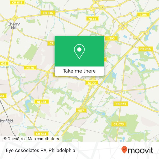 Mapa de Eye Associates PA