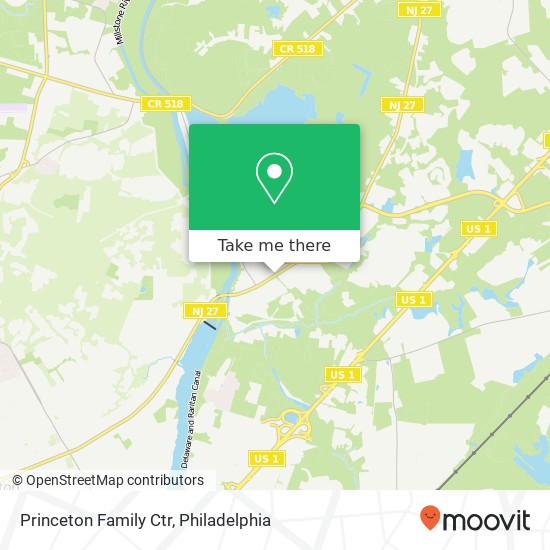 Princeton Family Ctr map