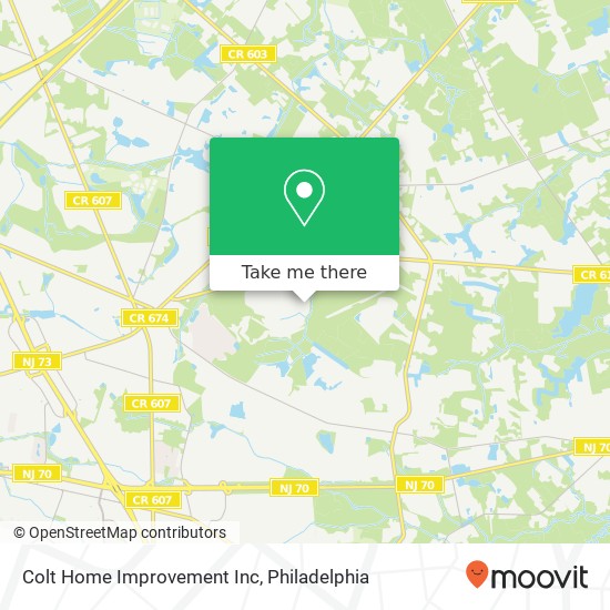 Mapa de Colt Home Improvement Inc