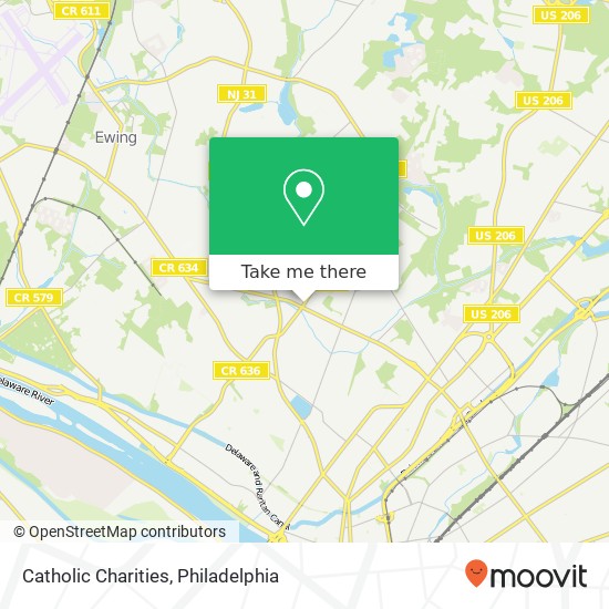 Catholic Charities map